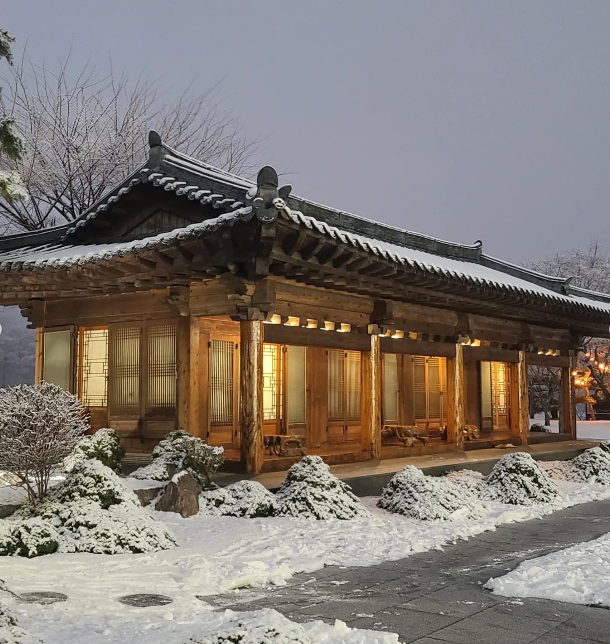 단궁의 겨울 풍경